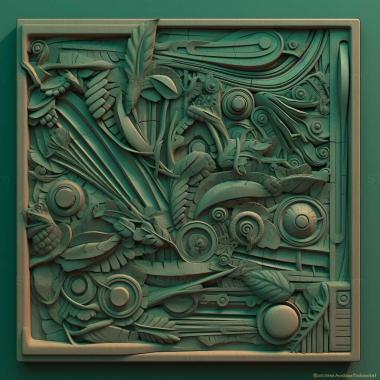 Patterns and decorations Verde Station 4 3d model